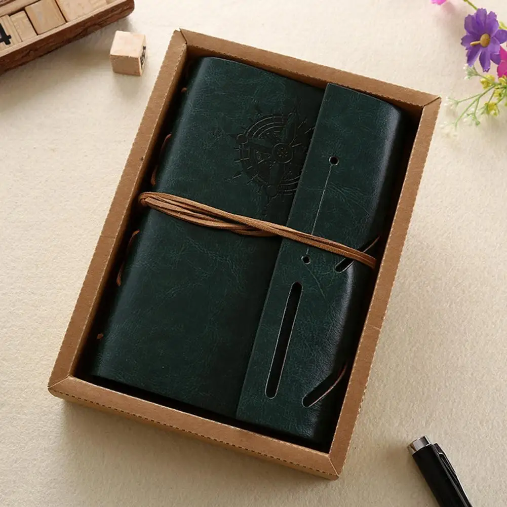 Convenient  Diary Notepad 80 Sheets Travelers Note Book Diary Notepad Vintage Unlined Diary Notebook Stationery Gift