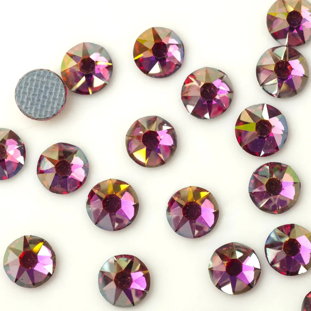 Pubrilex 2088HF AB Farben Strass Kristall Hotfix Flache Rückseite Strasssteine für Handarbeiten Kleidung Accessoires Brillanter Effekt – Detail 10