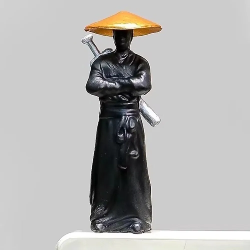 2/3/4pcs 5cm Chinese Swordsman Figure Miniature Decorative Samurai Figurines Traditional Vintage Car Interior Decor