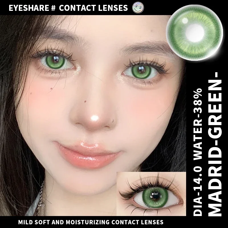 EYESHARE 2 Stück Cosplay farbige Kontaktlinsen für Augen, Halloween, farbige Schüler, Anime-Augen, blaue Kontaktlinsen, rot, niedliche Kontaktlinsen – Detail 9