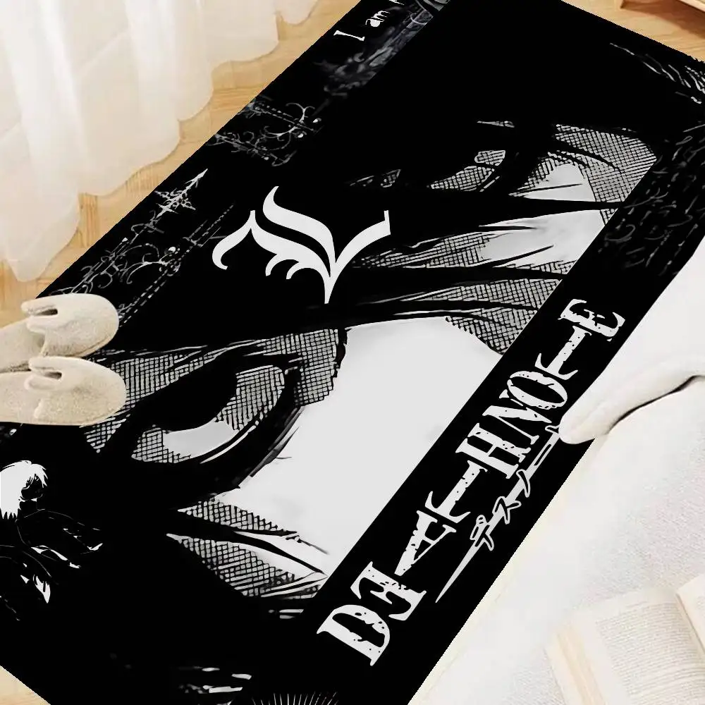 Death Note Anime Door Mat Kids Room Bedroom Decoration Balcony Anti-Slip Doormat Living Room Doormat Area Rug