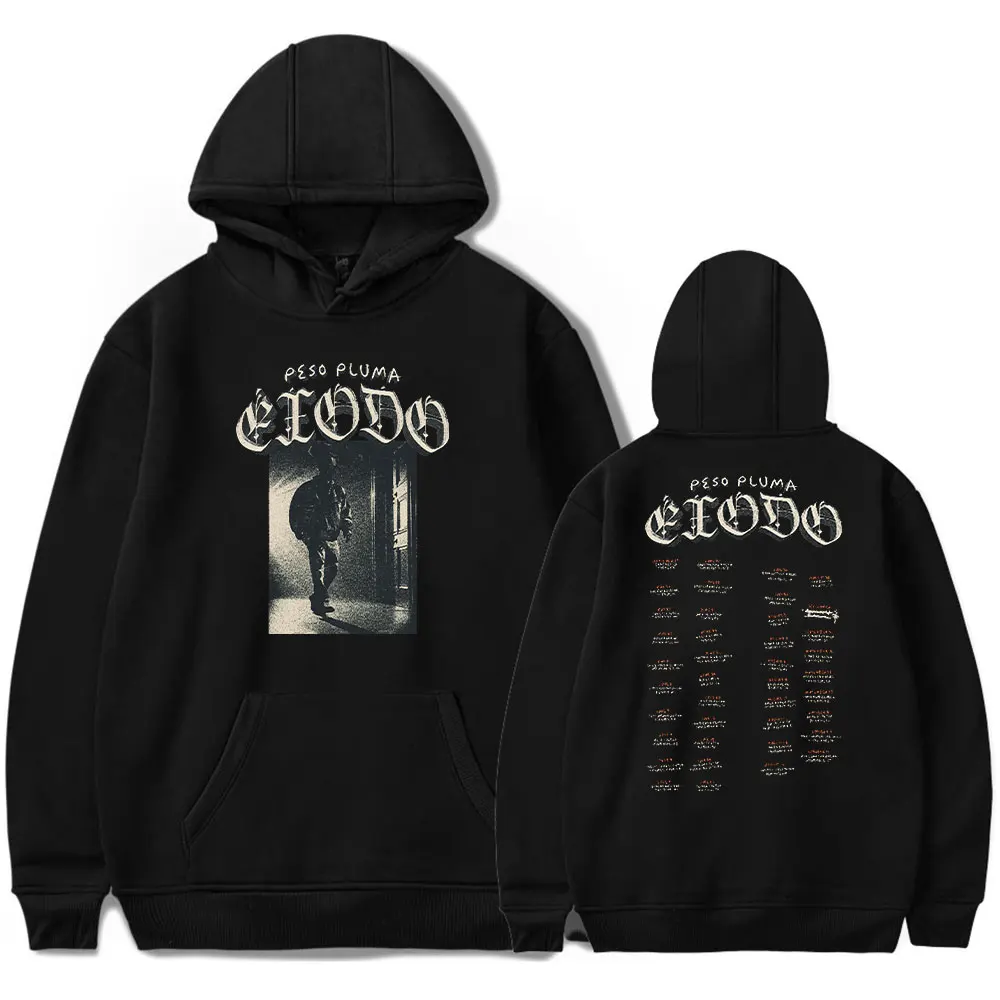 

Peso Pluma Exodo Tour 2024 Hoodie Pocket Drawstring Man/Woman HipHop Hoodies Casual Pullover Streetwear Harajuku Top