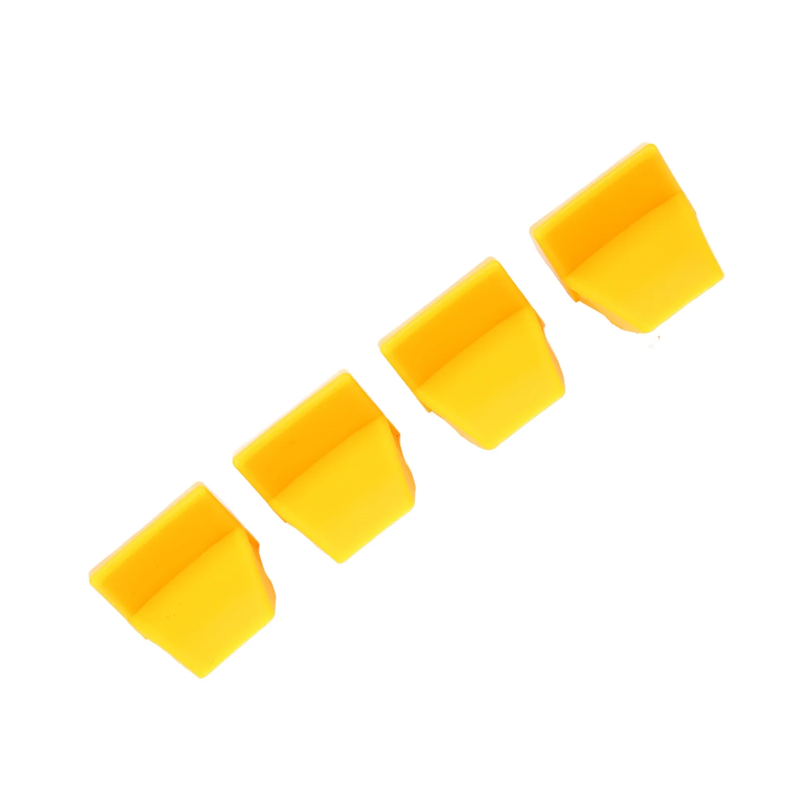 4pcs Tyre Changer Clamping Jaw Protector Plastic Yellow Wheel Rim Guard for Tire Changers Tire Changer Clamp Protective Cover