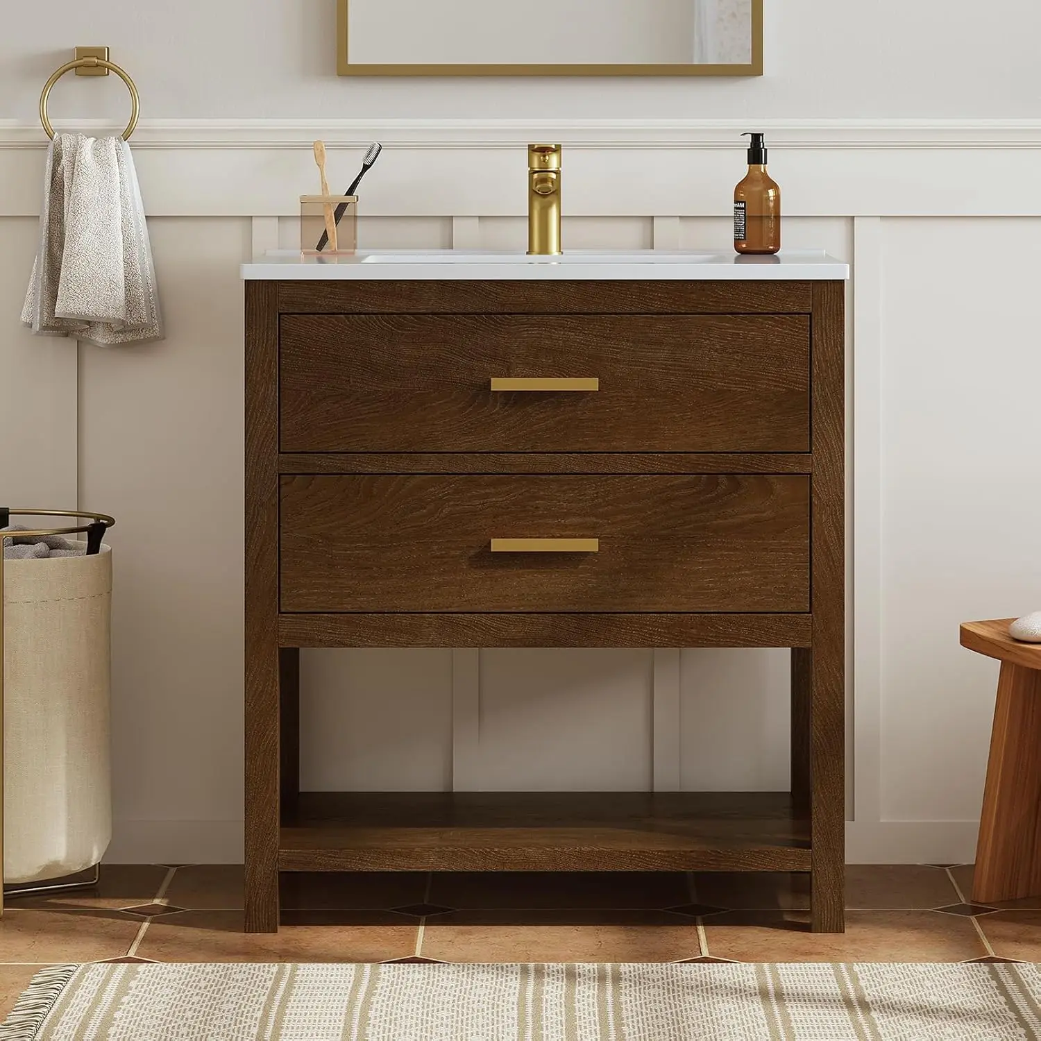 30" Farmhouse Vanity Sink 1