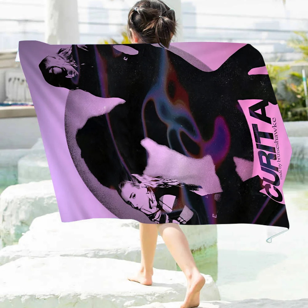 Raper Y-Young-Miko Bath Towel Microfiber Soft Water Absorbing Breathable For Girl Kids Decorative Cartoon Beach Towel