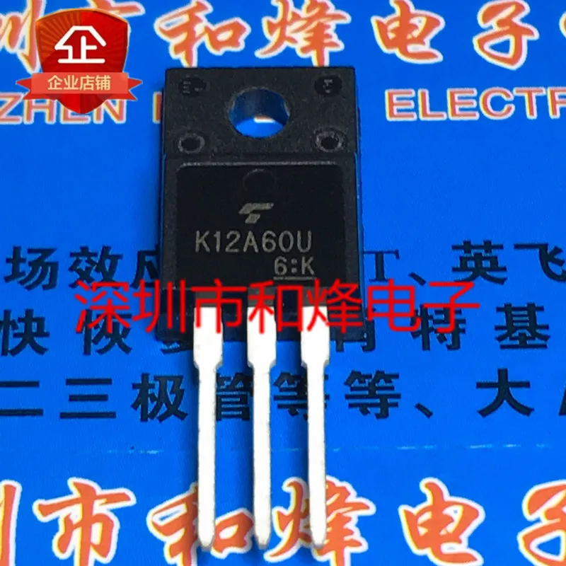 4PCS/ K12A60U TK12A60U  TO-220F 600V 12A Driving integrated circuit