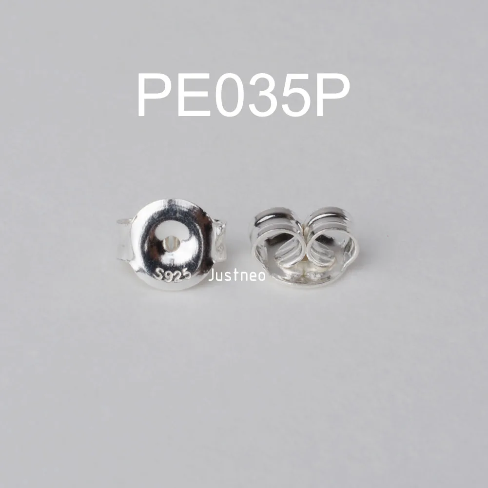 Earnut,Solid 925 Sterling Silver Earring Friction Butterfly Back Stoppers Jewelry Diy Findings  ,1pair