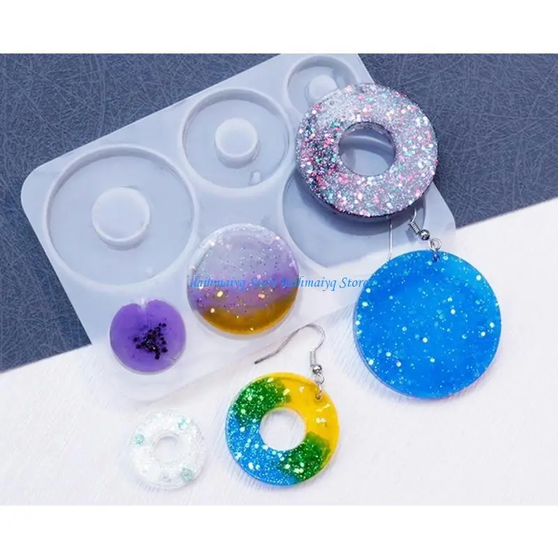 

573B Multiple Styles Earring Combination Keychain Silicone Mold Epoxy Resin DIY Craft