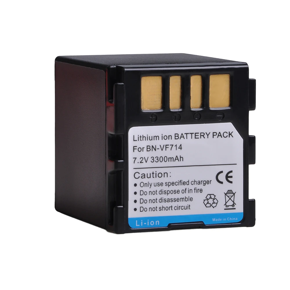 3300mAh BN-VF707 BN-VF714 BN-VF733 bateria i ładowarka USB z LED dla JVC BN-VF707U BN-VF714U BN-VF733U GR-D240