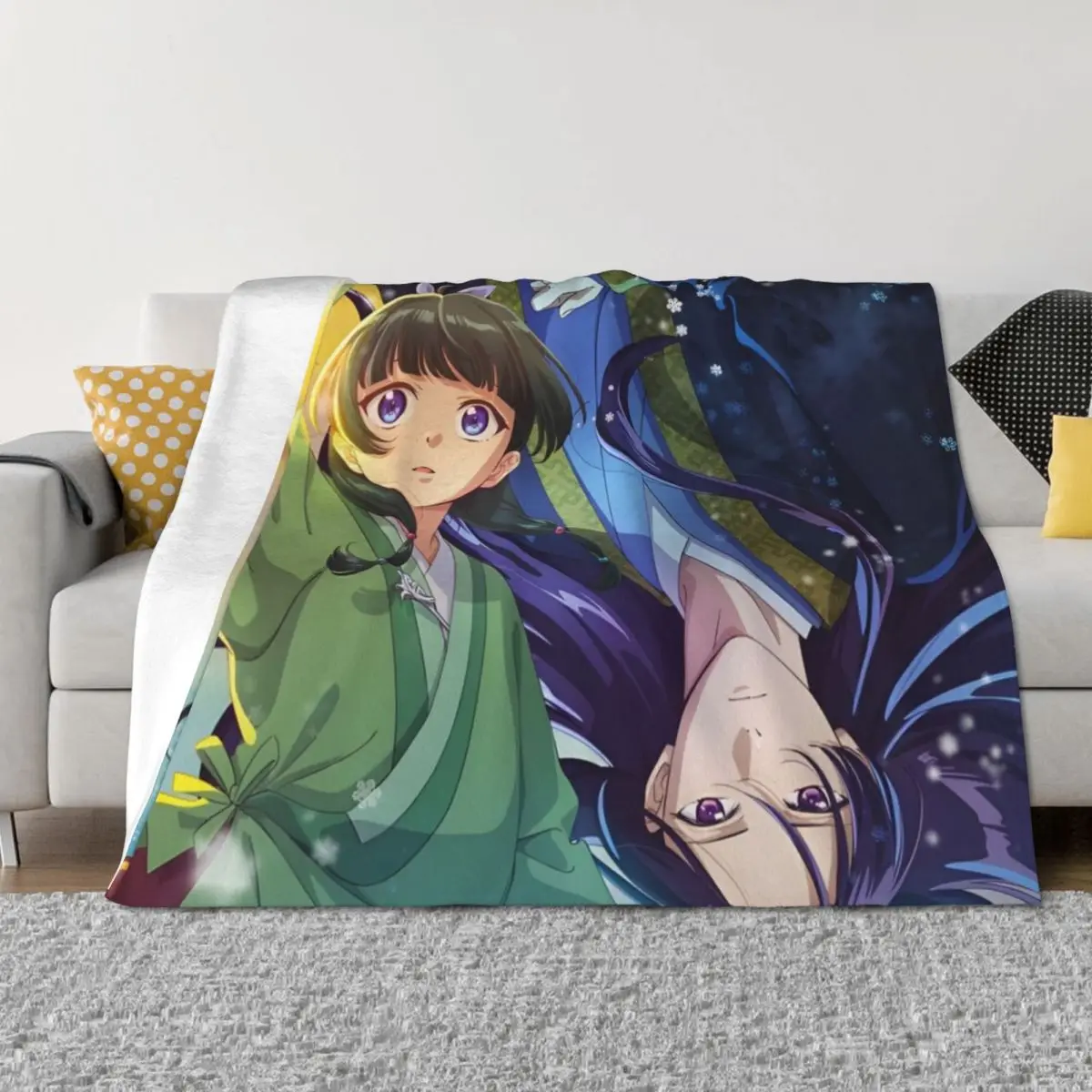 

Kusuriya no Hitorigoto - Winter Time Throw Blanket blankets and throws Kid'S Soft Big sofa bed Blankets