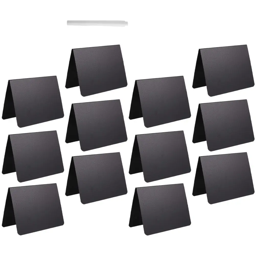 1Set Reusable Desktop Chalkboard Sign Small Blackboard for Wedding Table Numbers Name Tags Party Buffet Home Office