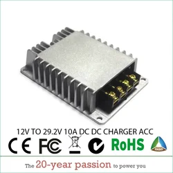 Caricabatterie convertitore Step-Up da 12V a 24V 60A 50A 40A 30A 20A 10A DC DC per batteria ausiliaria Lipo da 29.2V carica batteria al piombo da 28V