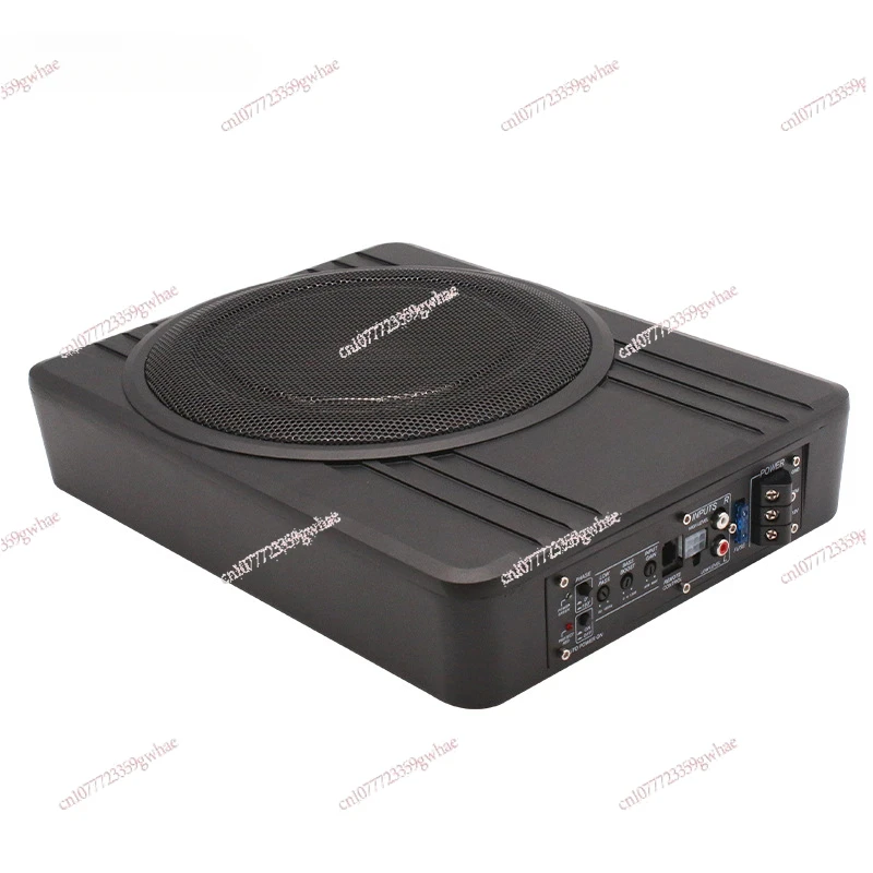 12V high-power aluminum car speaker under the seat audio modification 10 inch ultra-thin subwoofer