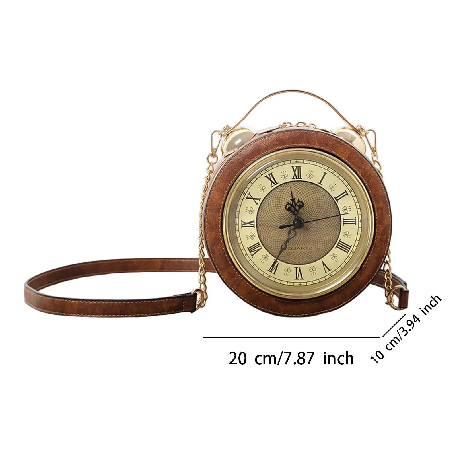 Shoulder Bag for Women Lady Clock Purse for Traveling Vacation Shopping image 6
