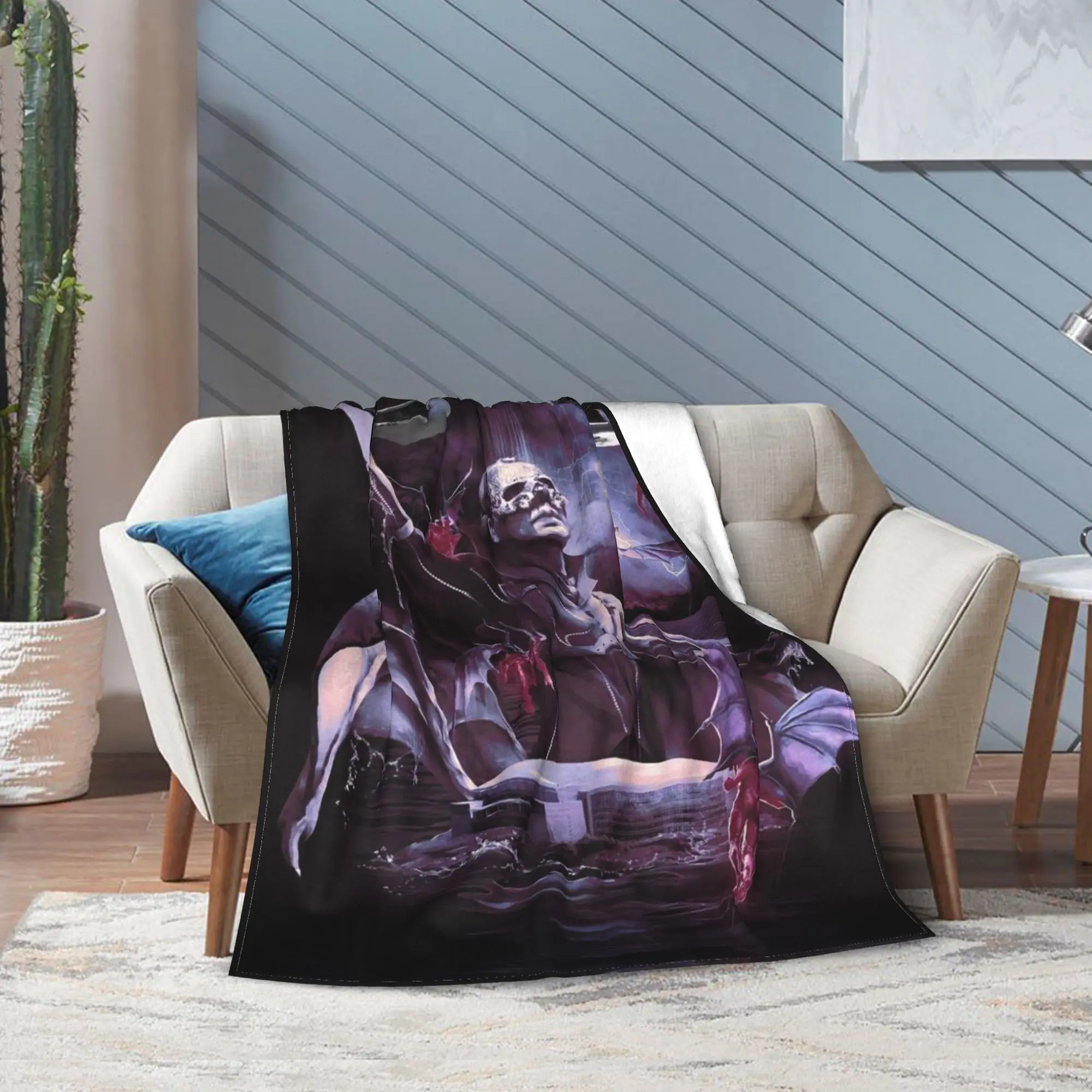 Ghost rock metal Band Blanket Multiple Sizes Super Soft and Warm  Throw Blankets for Couch Sofa and Bed