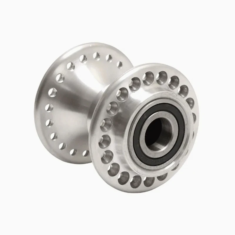 Custom CNC Machined Machining Turning Aluminum Motorcycle Spoke Chopper Spool Hub