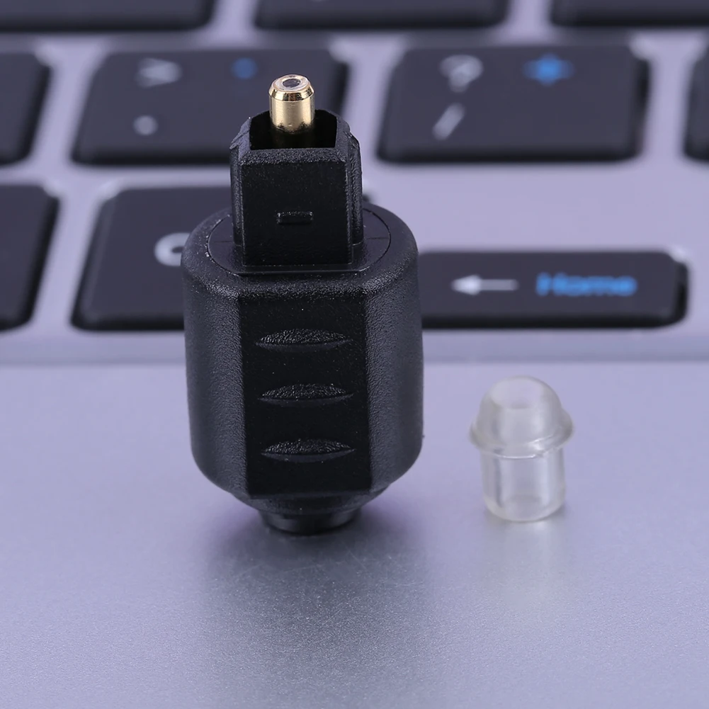 Toslink Male To Mini 3.5mm Toslink Female Optical Fiber Adapter No Signal Loss Optical Audio Adapter Connector Accessories