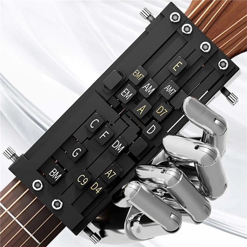 

2X Guitar Learn Aid Tool With 16 Chords,Guitar Chord Trainer Folk Guitar Chords Learning System For Guitar Beginner-AT20