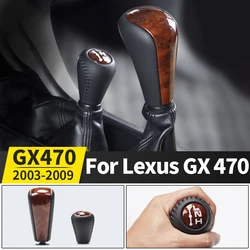 2003-2009 For Lexus GX 470 GX470 2008 2007 Interior Automatic Shift Handle Wood Texture Gearbox Head Modification Accessories