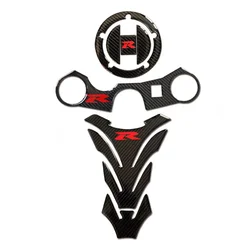 Carbon Gas Cap Tank Pad Vork Triple Tree Bovenste Klem Sticker Sticker Voor Suzuki GSX-R GSXR 600 750 1000 K3 K4 K5 K6 K7 K8 K9 L17