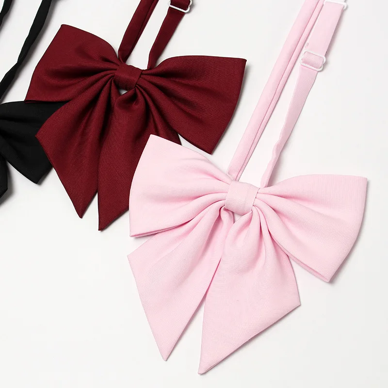 Fashion Women Bow Tie Ribbon Neck Wear Red Black Green Butterfly Knot For Girls Student Hotel Clerk Waitress Uniform Matching