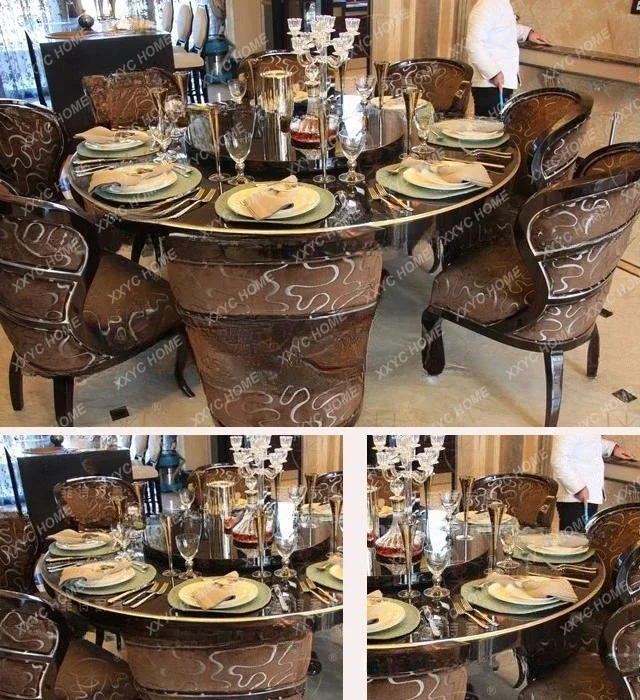 Tavolo da pranzo e sedie postmoderni