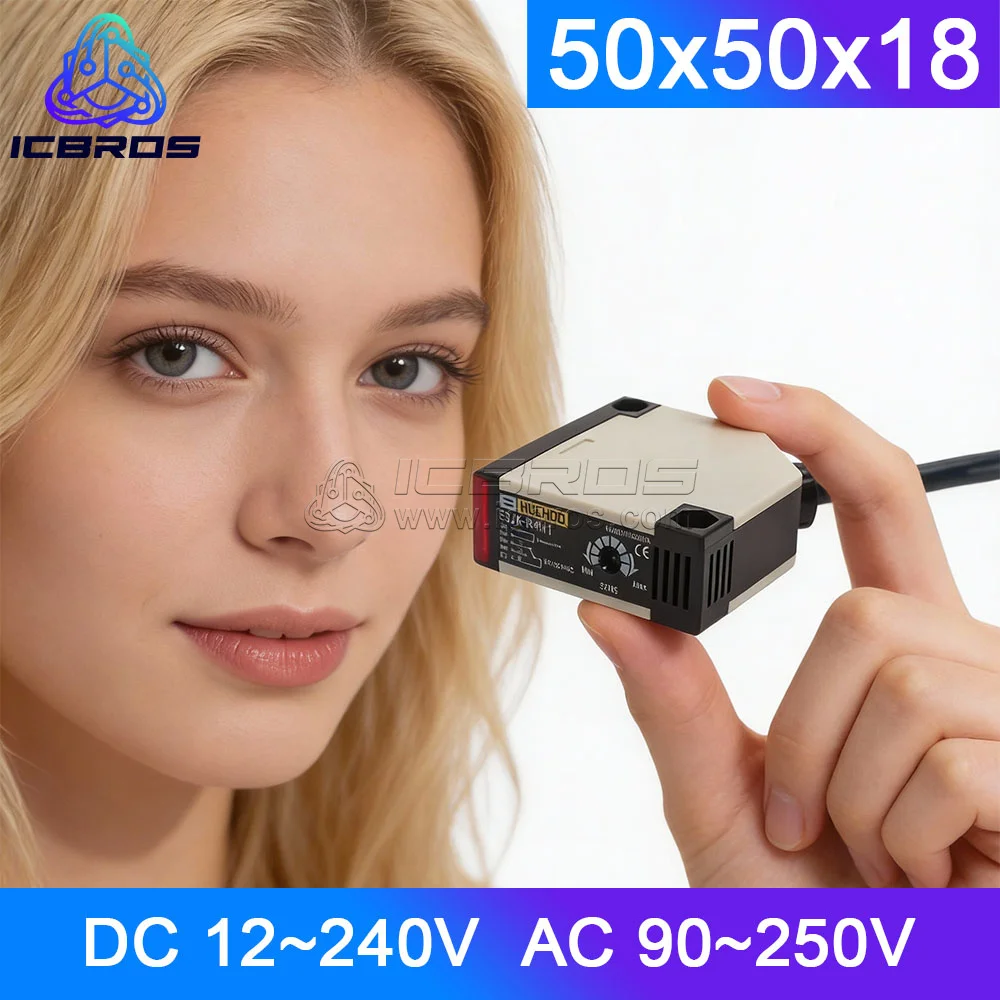 

E3JK-R4M1 Датчик отражения Фотоэлектрический переключатель Широкое напряжение Универсальный DC 12-24 В переменного тока 90-250 В