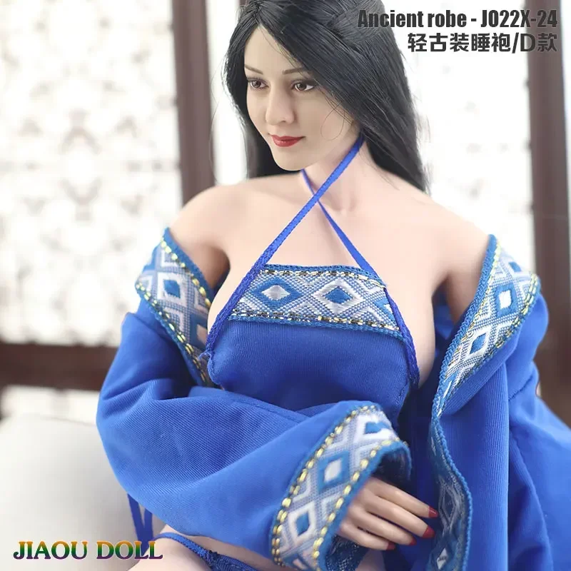 1/6 Scale Ancient  Chinese Clothing Sexy Nightgown Robe with Bellyband Underwear Model for 12in Action Figure Toy Accessory image 5
