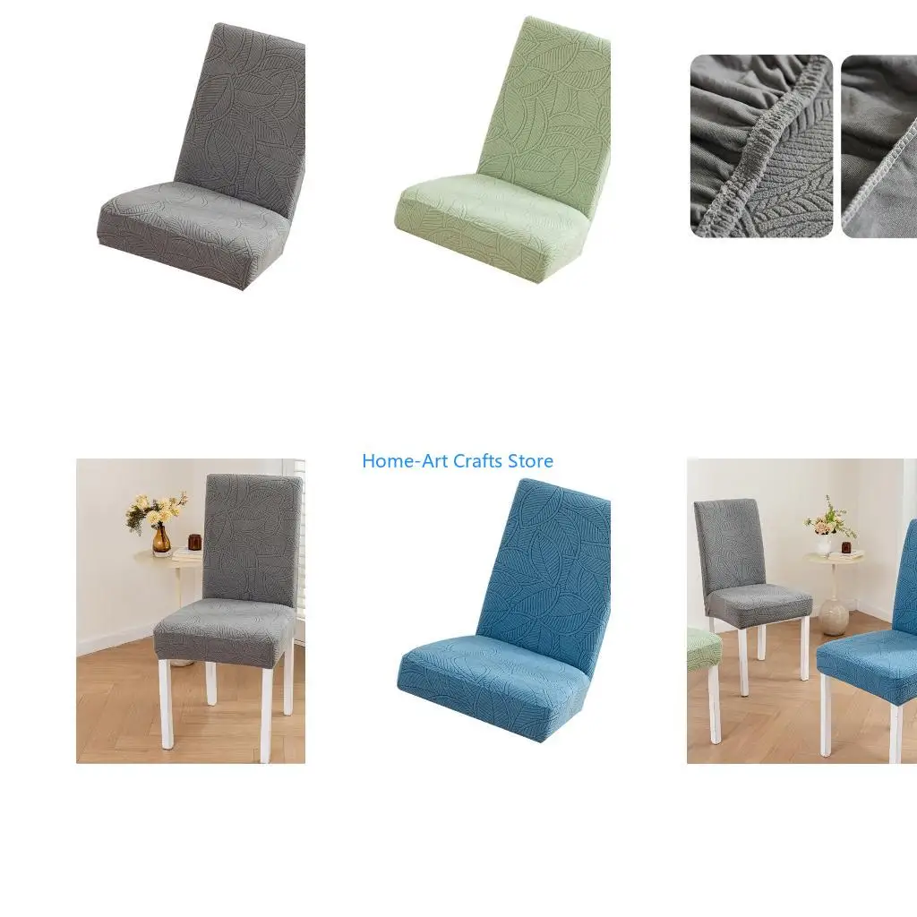 Y3NA Waterproofs Chair Slipcovers Spandex Blend Fabric Slip Resistant Cover for Household Hotel Dining Room Chairs