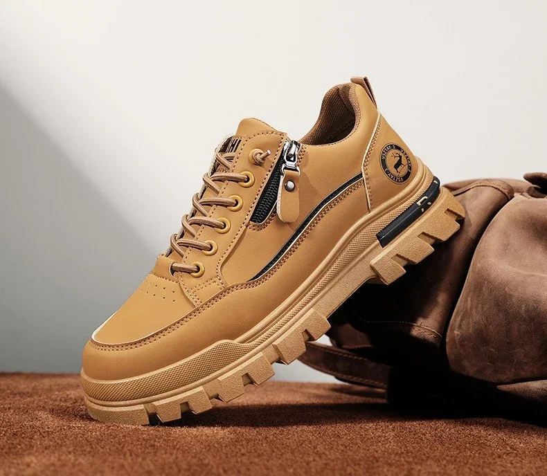 Lässige Sport-Outdoor-Wanderschuhe Trendige Mode-Streetwear Bequeme Herren-Board-Schuhe mit Dicker Sohle – Detail 10