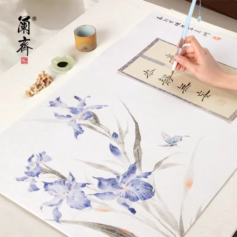 Calligraphy Drawing Felt Mat Xuan Paper Painting Felt Desk Pad for Practice Chinese Brush Writing Art Supplies 45x69 cm