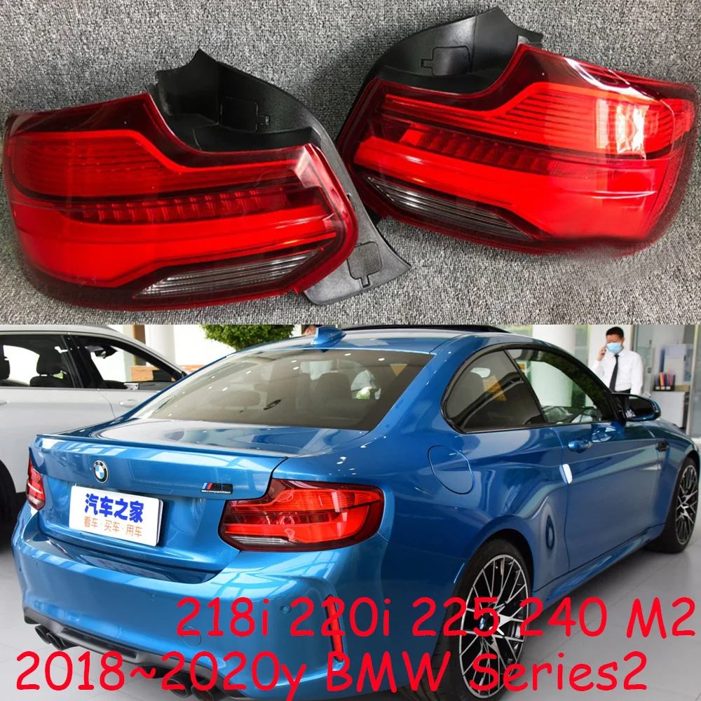 1pcs car bumper series2 tail light for BMW M2 taillight 218i 220i 225 240 Reflector 2018~2020y Taillamp for BMW M2 fog lamp