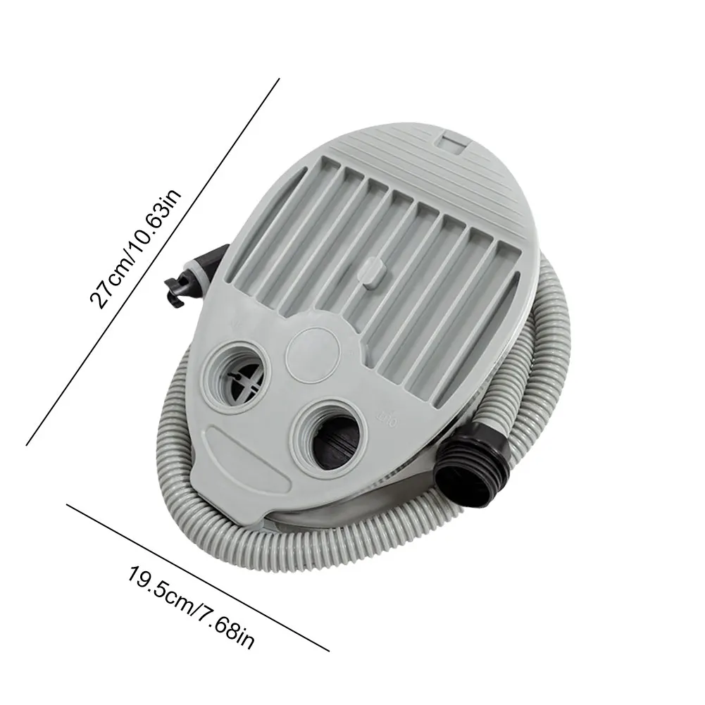 5L Boat Foot Pump High Volume High Pressure Foot Pump Anti-Slip Portable Air Inflator for Inflatable Boats Beds Swimming Rings