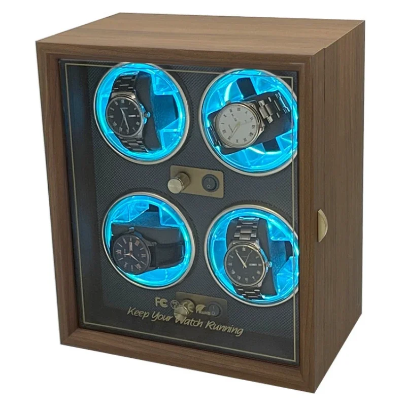 

Luxury automatic rotating watch box Mechanical watch rotating stand Wooden box on chain cabinet storage Luxury display box