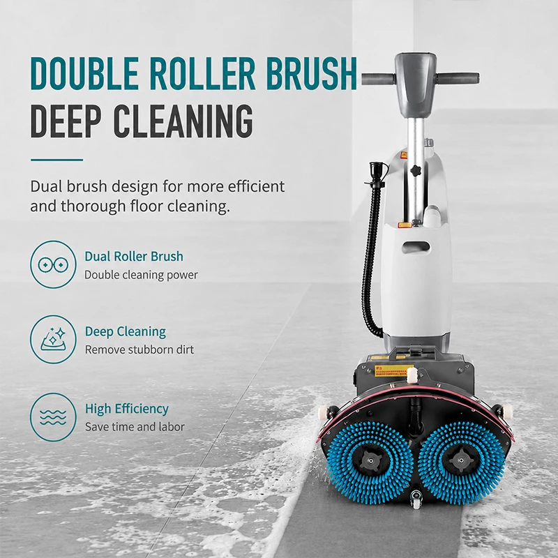 2026 Electric Floor Scrubber Machine Used in Commercial Supermarket Property Hospitals