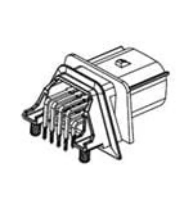 (1-10pcs) 0348302001 MOLEX MX150 2x10 Dual Row Right-Angle Header 20 Circuits Keying Option A Black Solder Tail 348302001