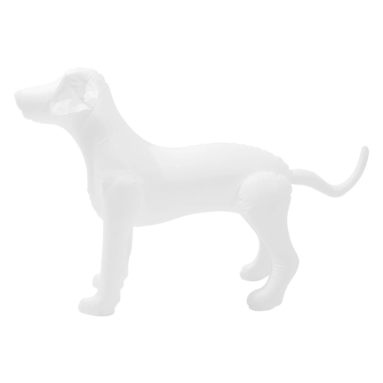 

Inflatable Dog Mannequin White Pet Clothing Model Sculpture Decorate Shop Display Costumes