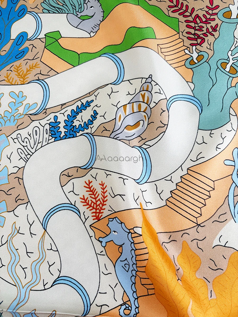 Grande sciarpa di seta avvolge marchio di lusso scialli di gelso bandane accessori per la testa capelli collo stola regalo di San Valentino grande foulard