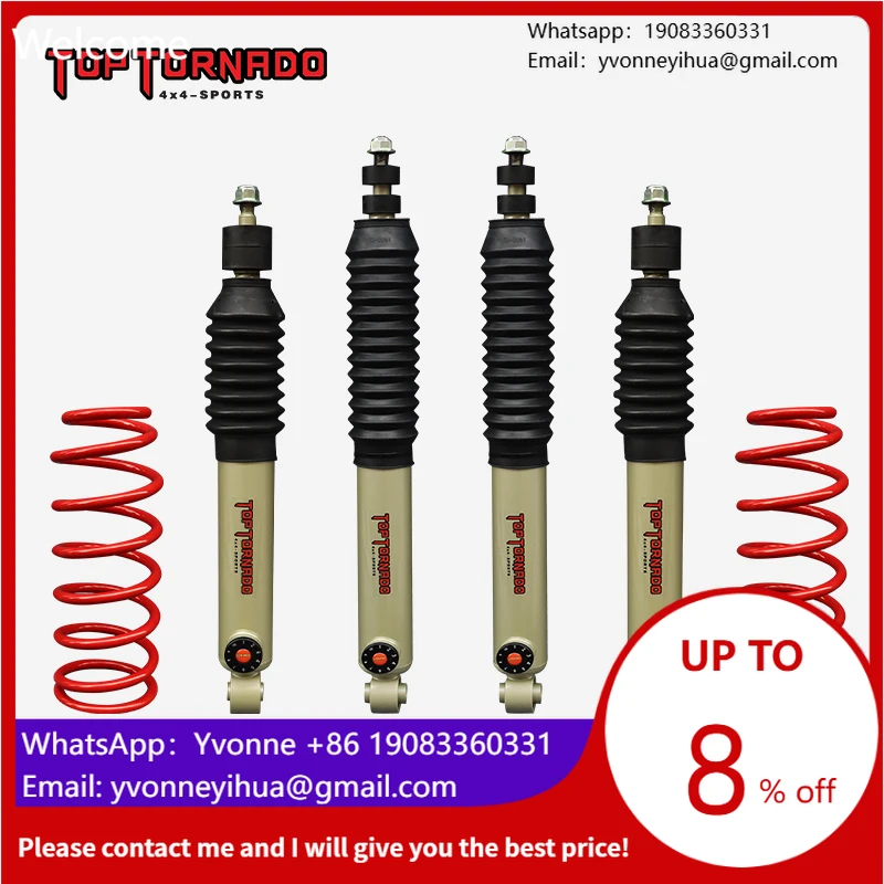 Off Road 2-inch Suspension Lift Kit Off Road 4X4 Adjustable Shock Absorbers Suitable for Toyota Land Cruiser 100 LC100 FJ/HZJ100