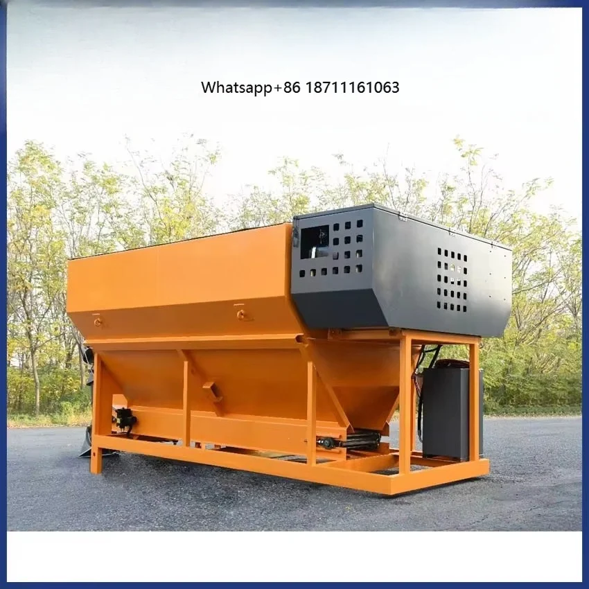 Snow Melt Salt Spreader Machine with Engine Stainless Steel Hopper 60 km/h Speed for Efficient Ice and Snow Removal
