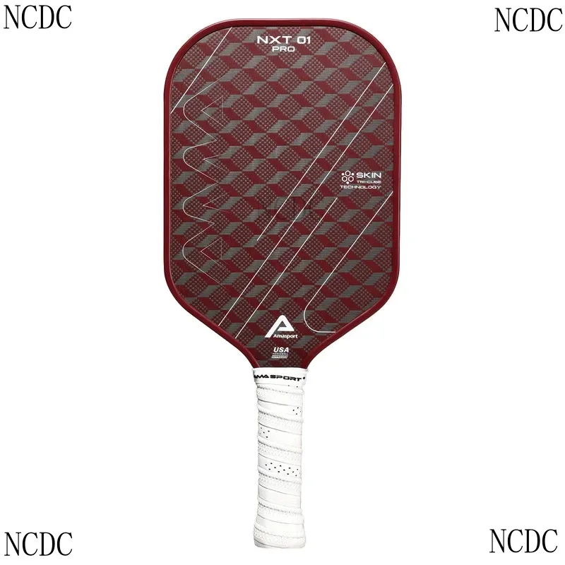 AMASPORT New Tech Up-Market Extended Strength 18K Carbon NXT01 Pro Skin-Cube Control Pickleball Paddle Customization