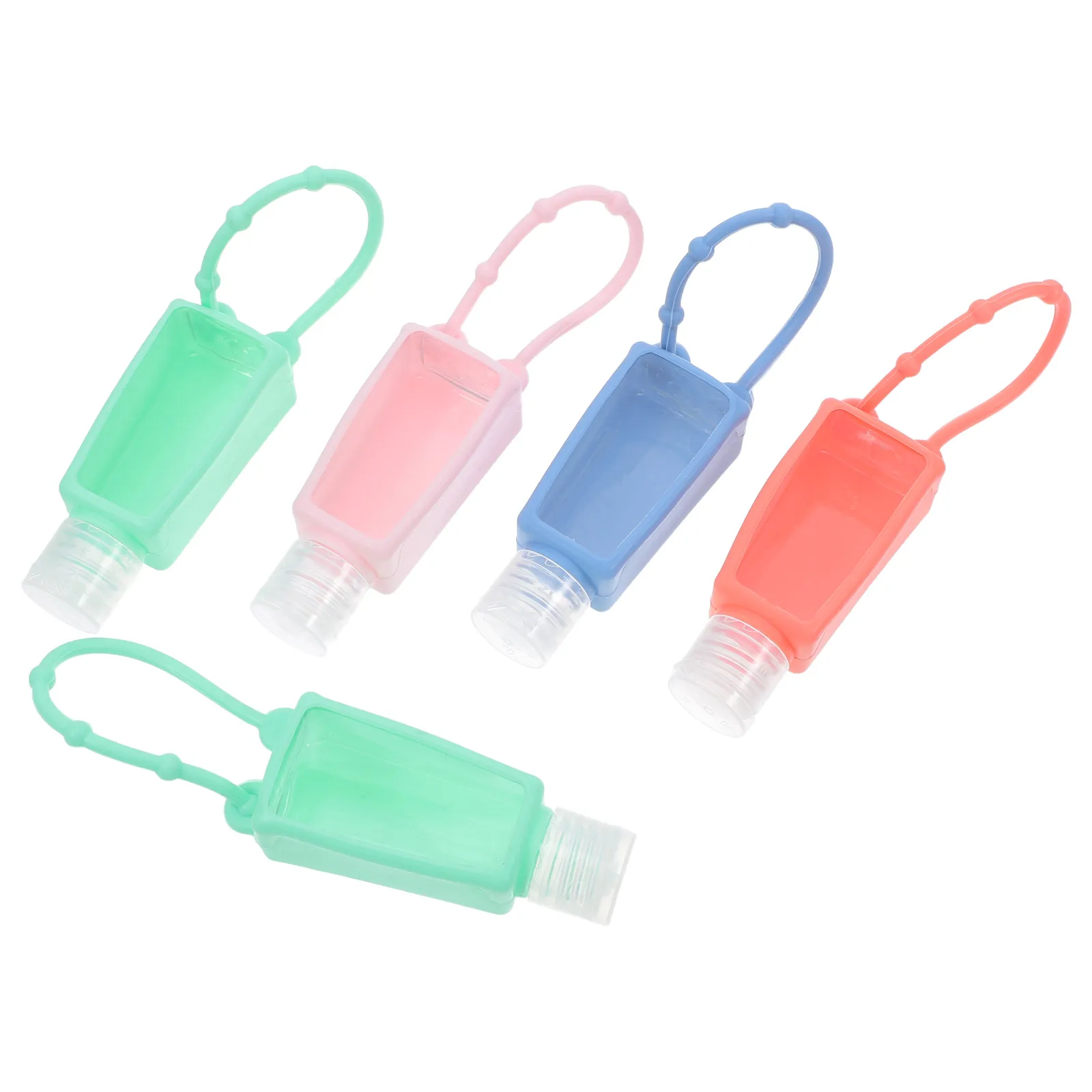 

Portable Hand Set 30ml Mini Travel Bottles Silicone Lotion Container Skin Friendly Colorful Design Easy Pack Household