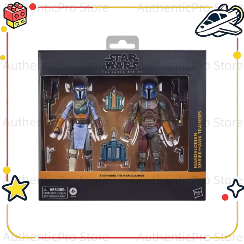 【disponible】hasbro-star-wars-serie-black-mandalorian-shriek-hawk-figura-de-accion-articulada-de-15-cm-paquete-de-2-ideal-como-regalo-y-para-coleccionar