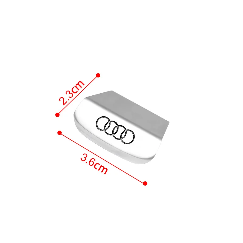 3D ze stopu aluminium emblemat naklejka na kierownicę samochodowe akcesoria do Audi A1 A3 A4 A5 A6 A7 A8 B8 B6 B6 C6 Q2 Q3 Q5 Q6 Q6 Q7 Q7 TT