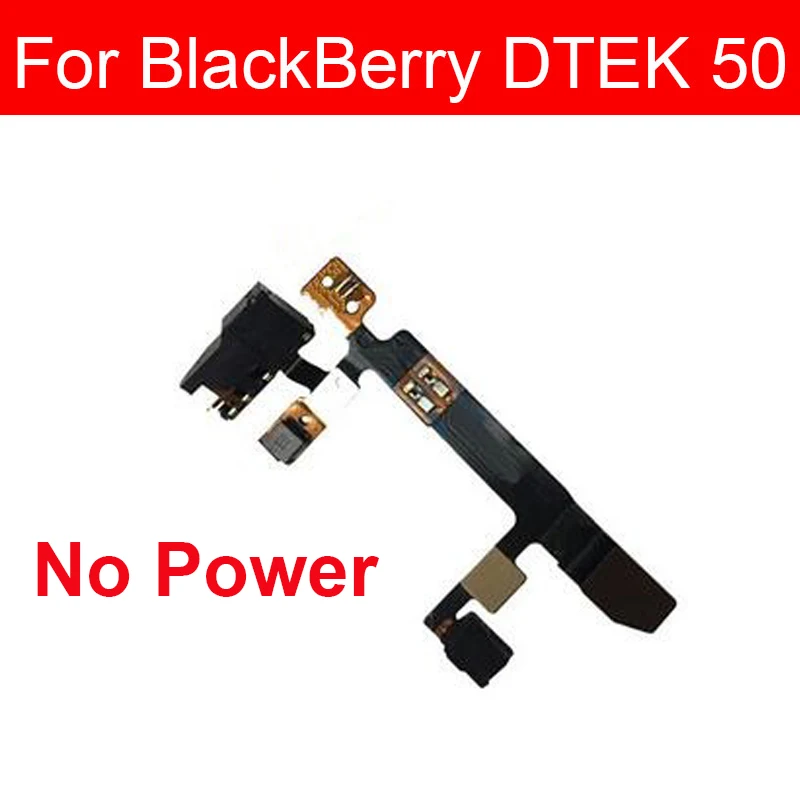 Power Volume Flex Cable With Audio Jack Headphone For BlackBerry Keyone DTEK50 DTEK60 DTEK70 DTEK 50 60 70 Replacement Parts