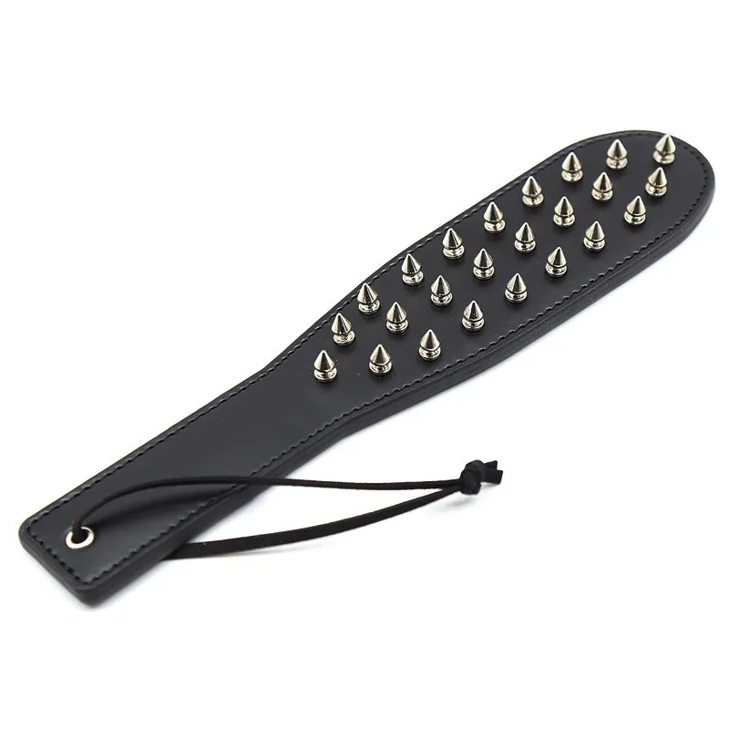 BDSM Spanking Paddle Dual Side Leather Spiked Whip Sex Toys for Couples Adult Games Bondage Restraints Sex Products