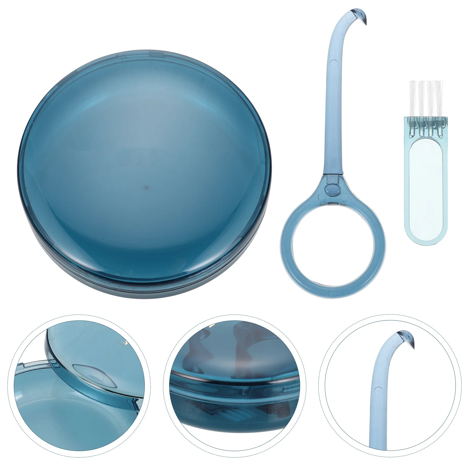 

1 комплект, портативный фиксатор, маленькая коробка для зубных протезов для вставных зубов, ортодонтическое хранилище с защитой от царапин, удобный для путешествий, держатель фиксатора