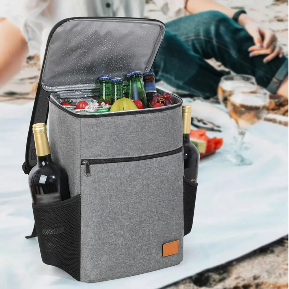 

Portable Outdoor Picnic Backpack Leak-proof Heat Preservation Outdoor Thermal Bag Double Shoulder Universal Camping Cooler Bag