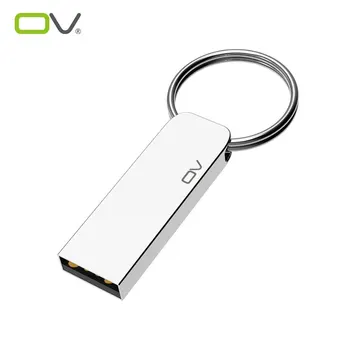 OV Oryginalny przenośny metalowy pendrive USB2.0 8GB 16GB 32GB 64GB Pendrive USB Stick Mini U Disk On Keys Ring UDP Package