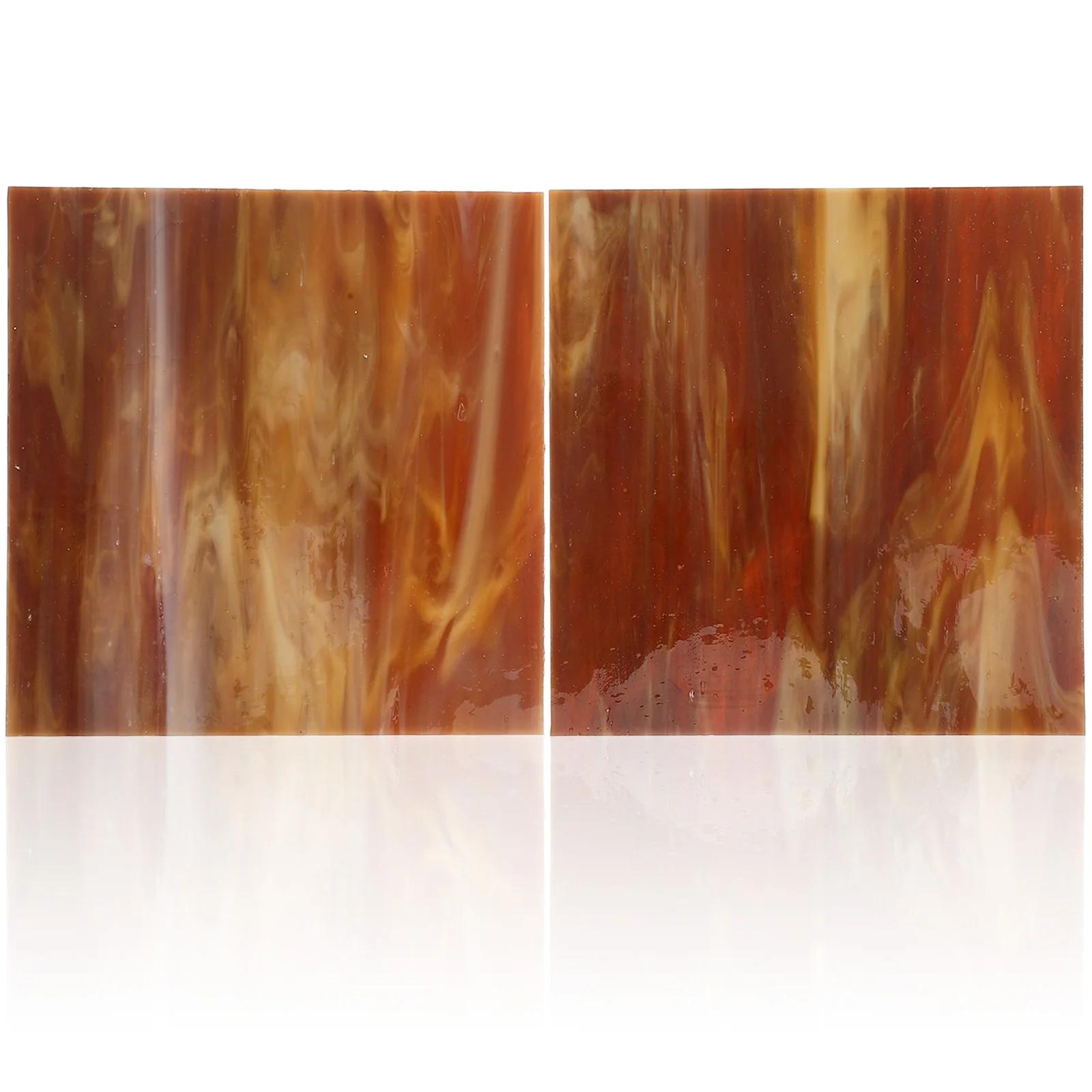 

2Pcs Handmade Glass Tiles Colorful Mosaic Pieces for DIY Crafting Supplies Stained Glass Sheets Home Decoration